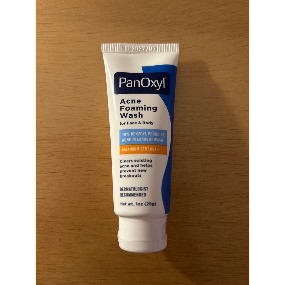 New PanOxyl Acne Foaming Wash For Face & Body 1oz Benzoyl Peroxide Exp 3/2027